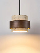 Wabi-Sabi Yellow Travertine Pendant Light for Kitchen Island by Ljojo