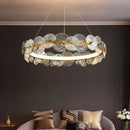 Ljojo Lotus Leaf LED Chandeliers: Modern Lighting Fixtures for Living Room, Bedroom, Dining Table.