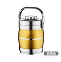 Ljojo 3-Layer Stainless Steel Insulated Bento Lunch Box - Large Capacity Pot