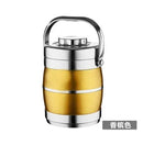 Ljojo 3-Layer Stainless Steel Insulated Bento Lunch Box - Large Capacity Pot