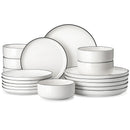 Ljojo 18/36-Piece Ceramic Dinnerware Set for 6/12, Plates, Bowls, Tableware