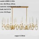 Ljojo Luxe Crystal Chandelier: Elegant Nordic Office & Living Room Pendant Lamp
