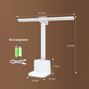 Ljojo LED Desk Lamp 3 Levels Dimmable Touch Night Light USB Rechargeable Eye Protection