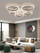 Ljojo Modern Acrylic Iron Ceiling Fan Light with Dimmable Remote Control