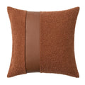 Faux Leather Textured Accent Pillow Cover in 9 Colors by Ljojo