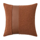 Faux Leather Textured Accent Pillow Cover in 9 Colors by Ljojo