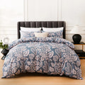 Leaf Plant Duvet Set, Boho Quilt Cover, Home Bedding by Ljojo