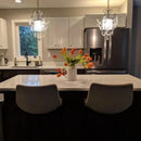Ljojo Mini Crystal Chandelier Pendant Light - Ideal for Kitchen, Bedroom, Dining Area