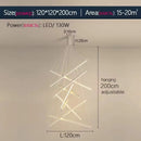 Ljojo Minimalist Duplex LED Chandelier for Living Room, Restaurant, Villa Hall