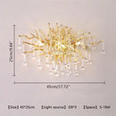 LED Crystal Water Drop Chandelier Lamp for Nordic Luxury Home Decor by Ljojo