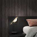 Scandinavian Designer LED Floor Lamp with Bird Illumination Table Desk Light for Bedroom Living Room by Ljojo