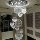Large Modern Crystal Chandelier Pendant Light for Living Room | Industrial Design Lustre by Ljojo