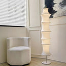 Nordic Minimalist Natural Silk LED Floor Lamp for Living Room & Dining Room by Ljojo