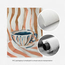 Abstract Female Coffee Cup & Cowboy Boot Print Set by Ljojo™