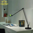 Industrial Black/Chrome LED Mechanical Rocker Arm Adjustable Desk Light for Bedroom and Study by Ljojo