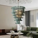 Ljojo Light Luxury Glass Chandelier for Living Room and Restaurant