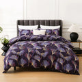 Leaf Plant Duvet Set, Boho Quilt Cover, Home Bedding by Ljojo