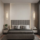 Ljojo Luxury Crystal LED Wall Sconce for Bedroom Living Room Hallway