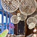 LED Pendant Light Dandelion Art Ball Nordic Spherical Chandelier for Bedroom Living Room by Ljojo
