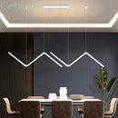 Ljojo LED Pendant Lights: Modern 2 Head Fixtures for Living Room, Bedroom, Hotel, Bar