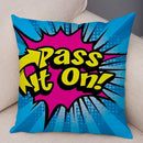 Ljojo Letters Print POP ART Pillowcase - Home Decor Cushion Cover