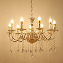 French Gold Iron Art Pendant Lantern Pavilion Wedding Props Ljojo