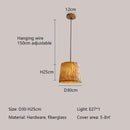 Wabi-Sabi Style Imitation Wood Grain Pendant Lights Vintage Retro Chandelier by Ljojo