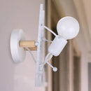 Ljojo Loft Industrial Bedside LED Wall Lights Iron Lampshade Sconce