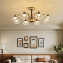 Modern LED Glass Ball Chandelier Pendant Light for Home Decor by Ljojo