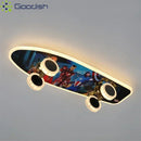 Modern Nordic Skateboard LED Ceiling Light Chandelier for Living Room Decor by Ljojo