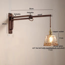 Ljojo LED Wood Glass Wall Lamp Modern Nordic Style for Home Decor