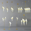 LED Branch Pendant Light: Modern Paper Bird Indoor Lighting by Ljojo