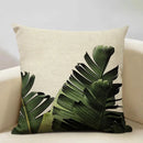 Exotic Tropical Leaf Pattern Pillow Covers by Ljojo - Perfect for Sofa, Bedroom, and Car