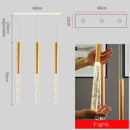 Large Long Crystal Chandelier Lighting for Staircase: Elegant Gold Chain Chandeliers by Ljojo