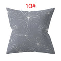 Ljojo 18" Sliver Grey Geometry Striped Pillowcase Home Decor Pillow Cover