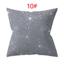 Ljojo 18" Sliver Grey Geometry Striped Pillowcase Home Decor Pillow Cover
