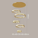 Ljojo Light Luxury Crystal Chandelier for Living Room Villa Restaurant Eye Protection