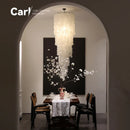 Natural Shell Wind Chime Pendant Light for Villa Duplex Home Staircase - Ljojo