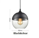 Modern LED Glass Pendant Light Fixture for Kitchen & Dining Room by Ljojo