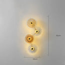 Ljojo Modern Glass Wall Lamp Golden Light Luxury Aisle Bedside Living Room Wall Light