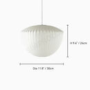 Denmark Designer Silk Pendant Lamp Minimalist Nordic Wabi Sabi for Hotel Restaurant by Ljojo.