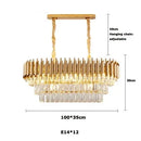 Crystal Pendant Light Modern Luxury Chandelier for Dining Room Bedroom - Ljojo