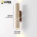 LED Wall Lamp Yellow Travertine Wabi Sabi Style Up & Down Lighting by Ljojo