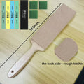 2026 Portable Knife Sharpening Stone - Aluminum Base Polishing Leather Strip - Kitchen Sharpening System by Ljojo