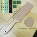 2026 Portable Knife Sharpening Stone - Aluminum Base Polishing Leather Strip - Kitchen Sharpening System by Ljojo