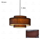 Japanese Style Fabric LED Pendant Light for Living Room by Ljojo