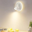 Ljojo LED Spotlight USB Rechargeable Wall Lamp for Living Room - Indoor Bedroom Decor Lighting