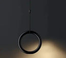 Nordic Ring Metal LED Pendant Lights Stylish Industrial Chandeliers for Homes Café Bar Hotel by Ljojo