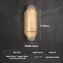 Ljojo Marble Wall Lamp: Spanish Postmodern Luxury Lighting Fixture for Home Decor