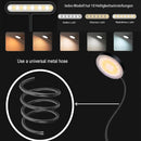 Ljojo LED Clamp Book Lamp USB Plug Dimming Night Light Wedding Bedroom Study